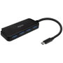 Aisens Hub USB 3.1 USB-C con 4 Puertos Tipo-A, Negro, 15cm
